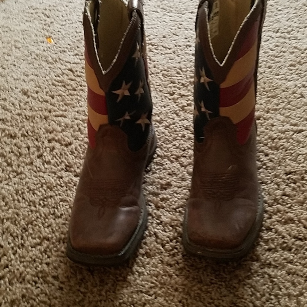 Durango American flag work boots